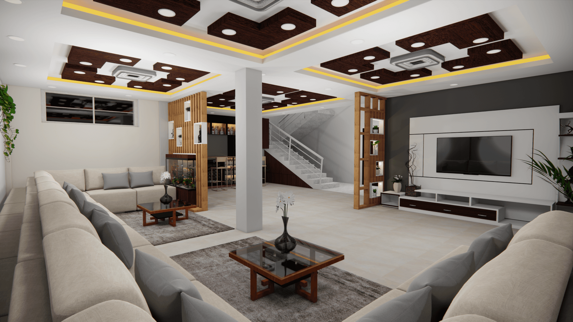Bar Living Room Design, Kritipur design cover image