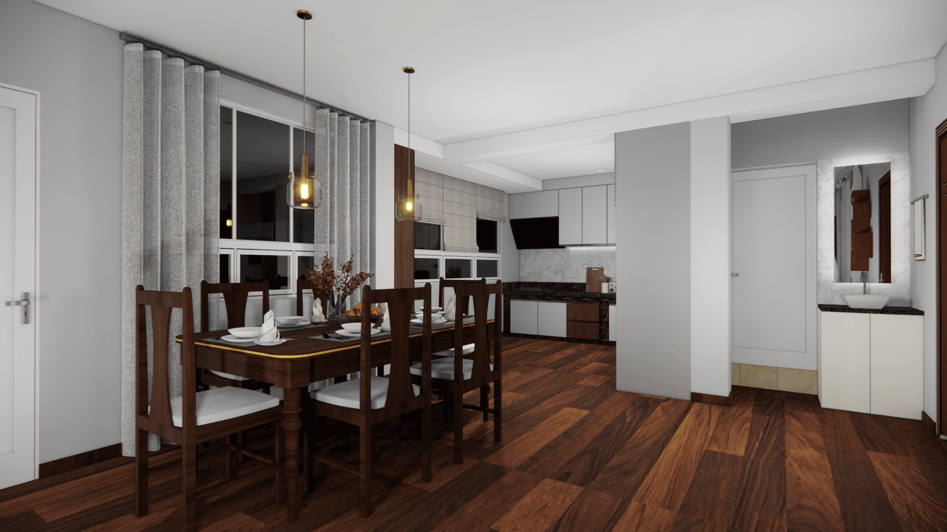Kitchen and Living Room, Harisiddhi design cover image